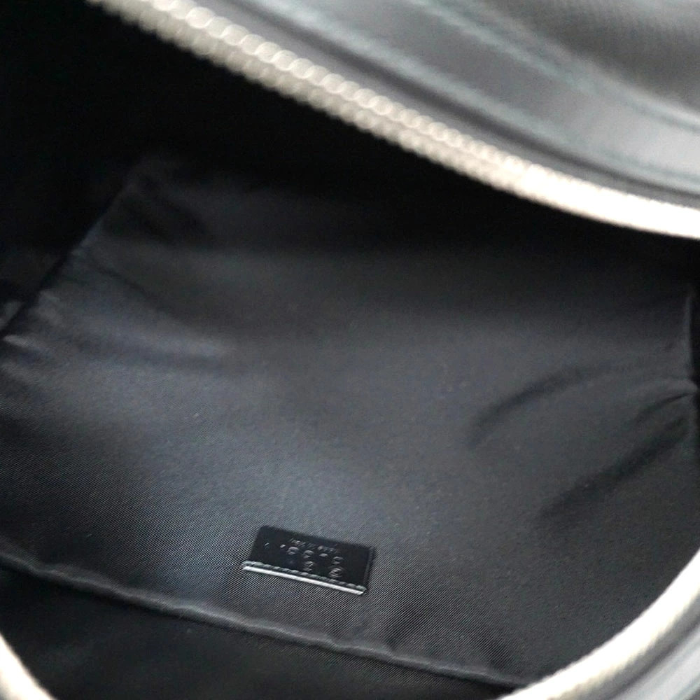 Gucci Leather Sherry Backpack Rucksack Black Daypack - Picture 10 of 11